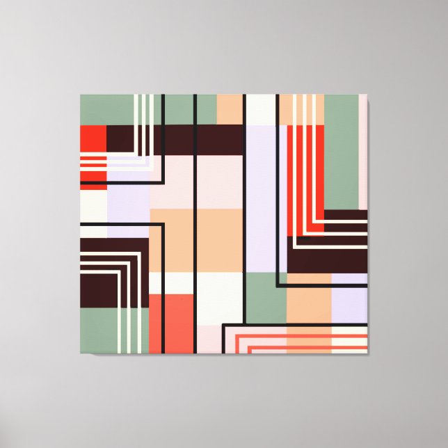 Geometric Abstrakt Canvas (Framsida)
