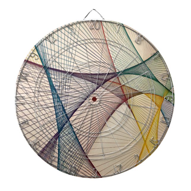 Geometric Abstrakt Dartboard Darttavla (Framsidan)