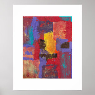 Geometric Abstrakt Earth Tones Poster