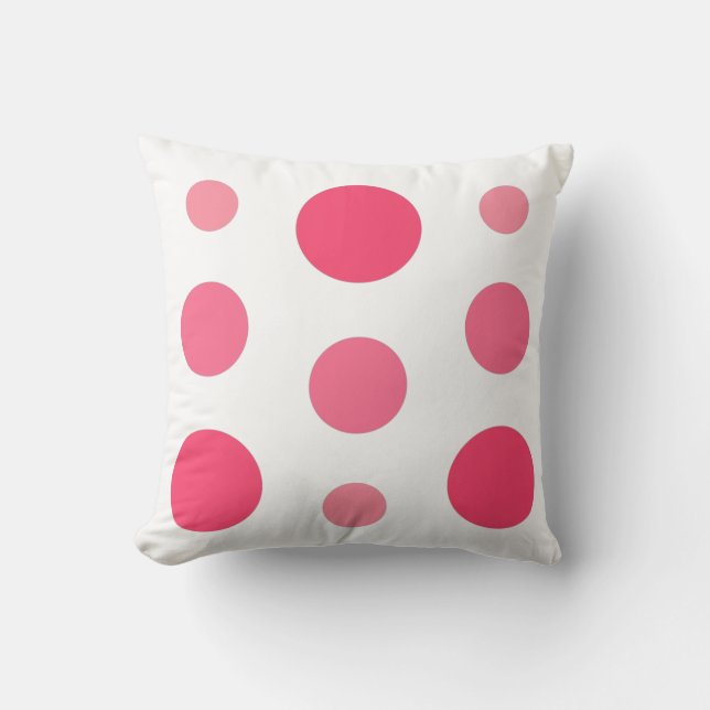 Geometric abstrakt Rosa, Shock rosa, Fuchsia! Kudde (Framsida)