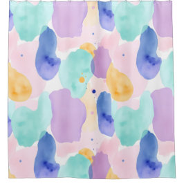 Geometric Abstrakt Shower Curtain