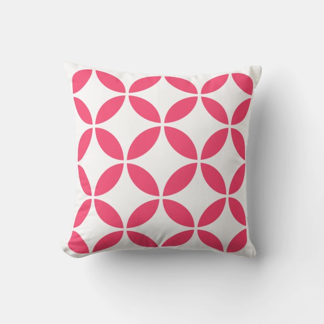 Geometric abstrakt - Sweet Fuchsia! Kudde (Framsida)