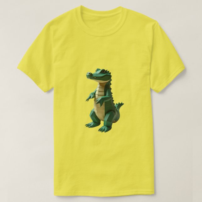 Geometric Alligator T Shirt (Design framsida)