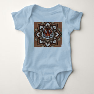 Geometric Animal Baby Bodykostym Jersey T Shirt