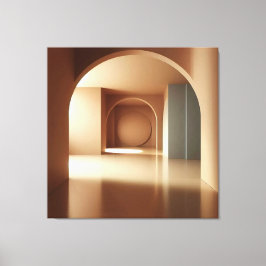 Geometric Arch Interior Canvastryck