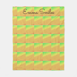 Geometric Art, African Tropical Sunset Färg Fleecefilt