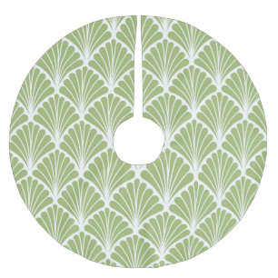 Geometric Art Deco, sömlös mönster Julgransmatta Borstad Polyester