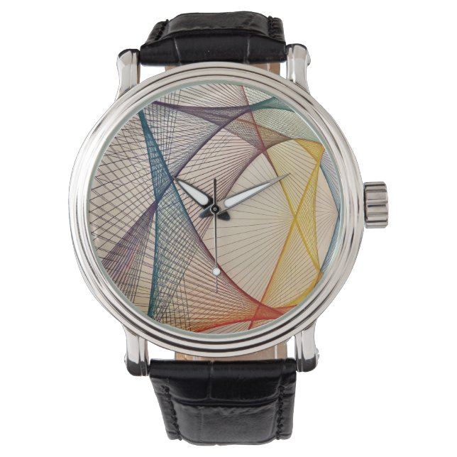 Geometric Art Designer Watch Armbandsur (Framsida)