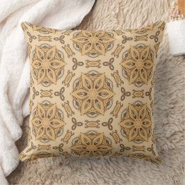 Geometric Art nouveau Blommönster Kudde