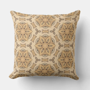 Geometric Art nouveau Blommönster Kudde