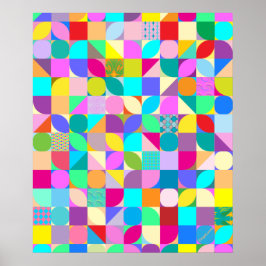 Geometric Art Poster contemporary Abstrakt 