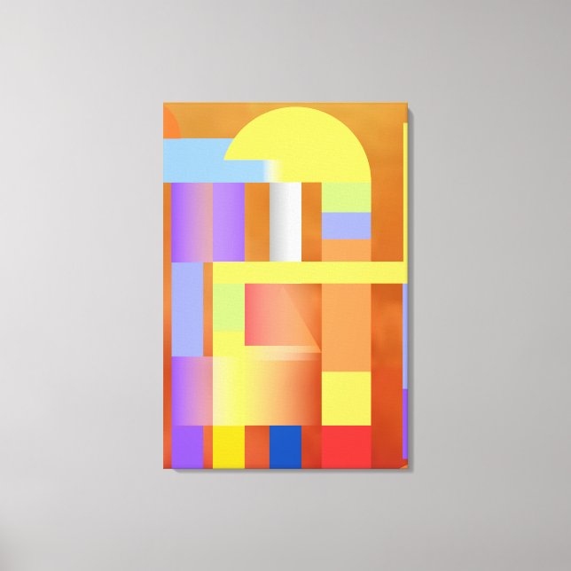 "Geometric Art Print | Premium Canvas Wall Art Art (Framsida)
