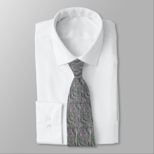 Geometric Art Tie "Engelska Ro Garden" Slips