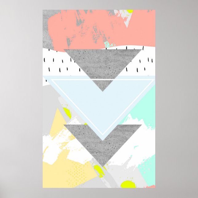 Geometric Art-utskrift Poster (Framsidan)