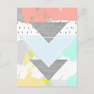 Geometric Art-utskrift Vykort