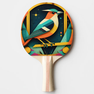Geometric Avian Art Pingisracket