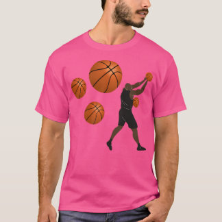 Geometric Basketball Shape Low Poly Basketball T Shirt