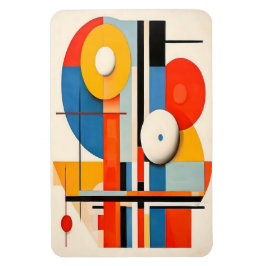 Geometric Bauhaus Minimalist Abstrakt Art Magnet