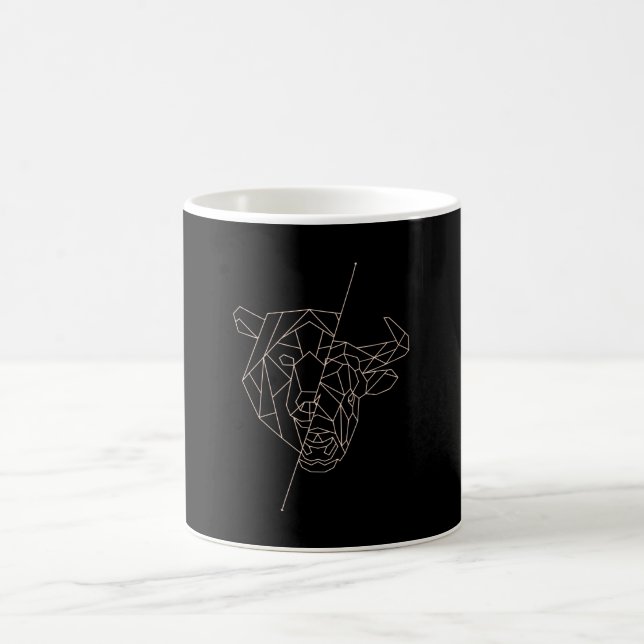 Geometric Bear Bull Kaffemugg (Center)