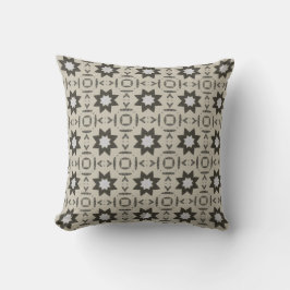 Geometric Black and White Throw pillow Kudde