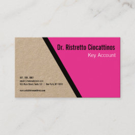 Geometric Black Bold Craft Visitkort