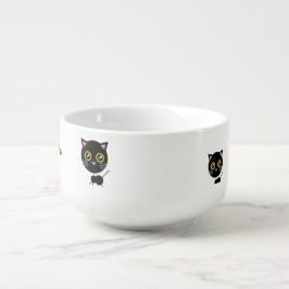 Geometric Black Cat Coffee Mugg