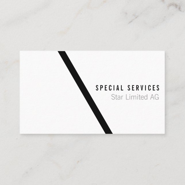 Geometric Black Fold Visitkort (Baksida)