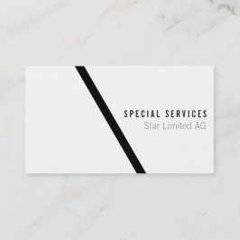 Geometric Black Fold Visitkort