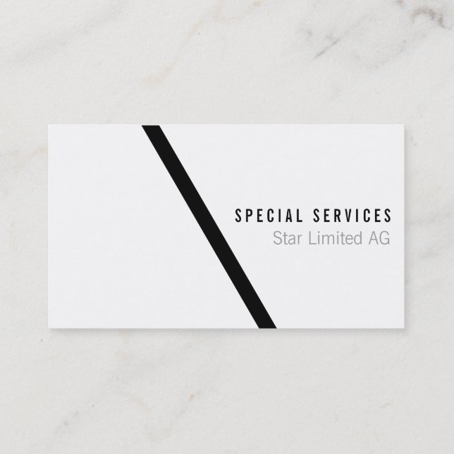 Geometric Black Fold Visitkort (Baksida)