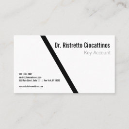 Geometric Black Fold Visitkort