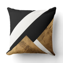 Geometric Black White, koppar Guld