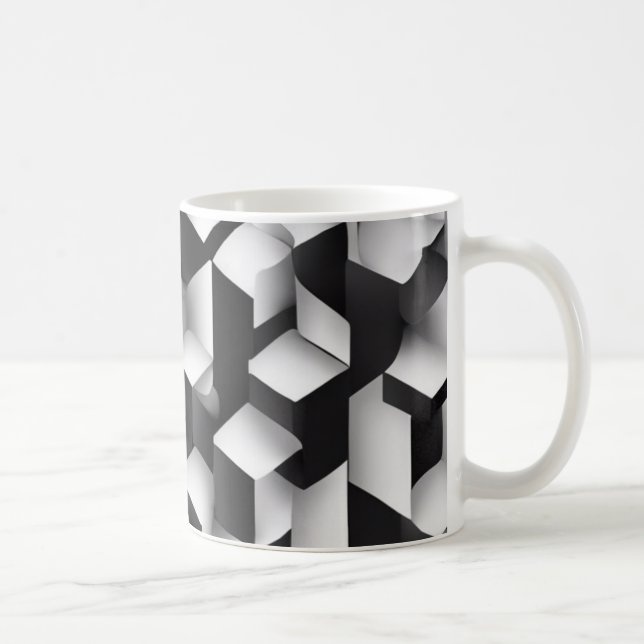 Geometric Bliss - 3D Texturerad Mugg (Höger)