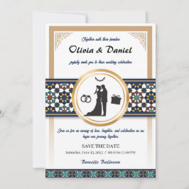 Geometric Bliss Wedding Invitation Inbjudningar