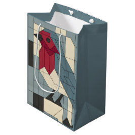 Geometric Block Robin Gift Bag