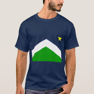Geometric Blue and Grönt Seward Alaska Flagga Sewa T Shirt