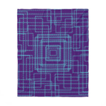 Geometric blue mönster