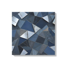 Geometric Blues Abstrakt Tile Mosaic