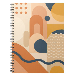 Geometric Boho - bärbar dator - modern Abstrakt Anteckningsbok