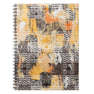 Geometric Boho Tribal Distress Mönster Anteckningsbok