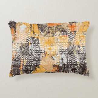 Geometric Boho Tribal Distress Mönster Prydnadskudde