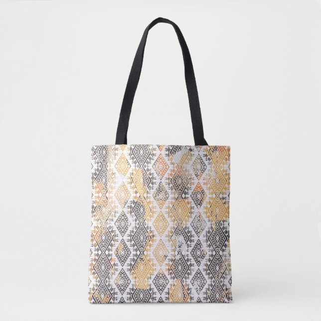 Geometric Boho Tribal: Distress Mönster. Tygkasse (Framsida)