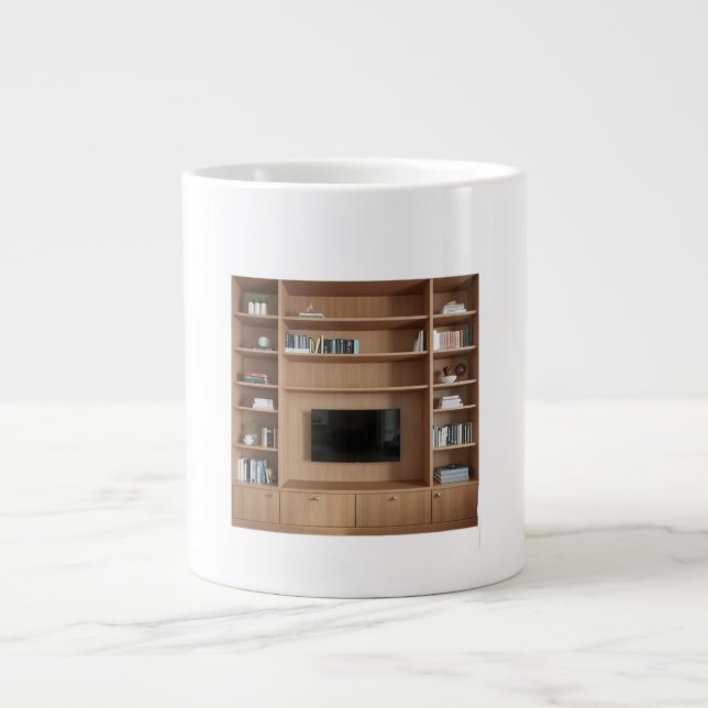Geometric Bookcase Built-in Architectural Detail & Jumbo Mugg (Framsidan)