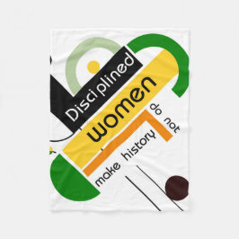 Geometric Brahaus with typography Fleecefilt