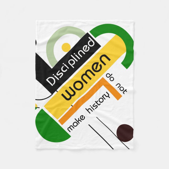 Geometric Brahaus with typography Fleecefilt (Framsidan)