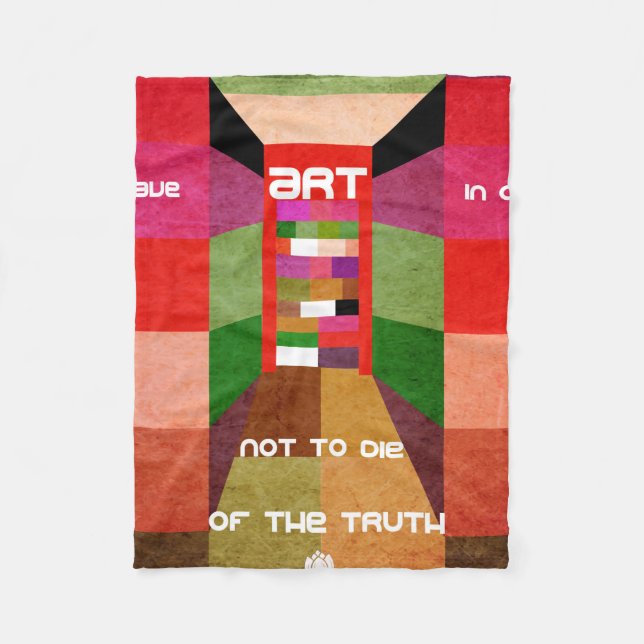 Geometric Brahaus with typography Fleecefilt (Framsidan)