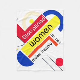 Geometric Brahaus with typography Fleecefilt