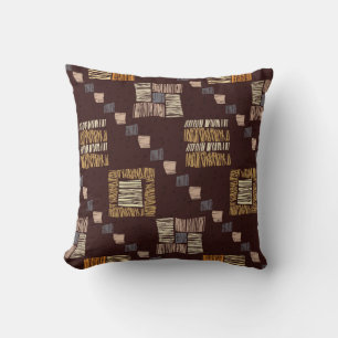 Geometric Brown Ethnic Tribal Background Kudde