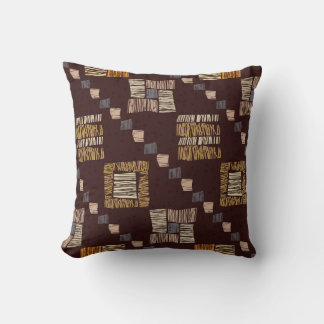 Geometric Brown Ethnic Tribal Background Kudde