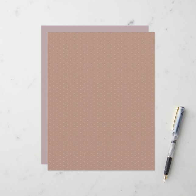 Geometric Brown Polka dots Scrapbook Papper (Fram/Back In Situ)