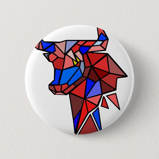 Geometric Bull Icon Knapp (Framsida)